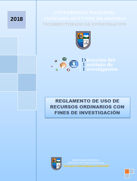Reglamento de uso Recursos Ordinarios con fines de investigación