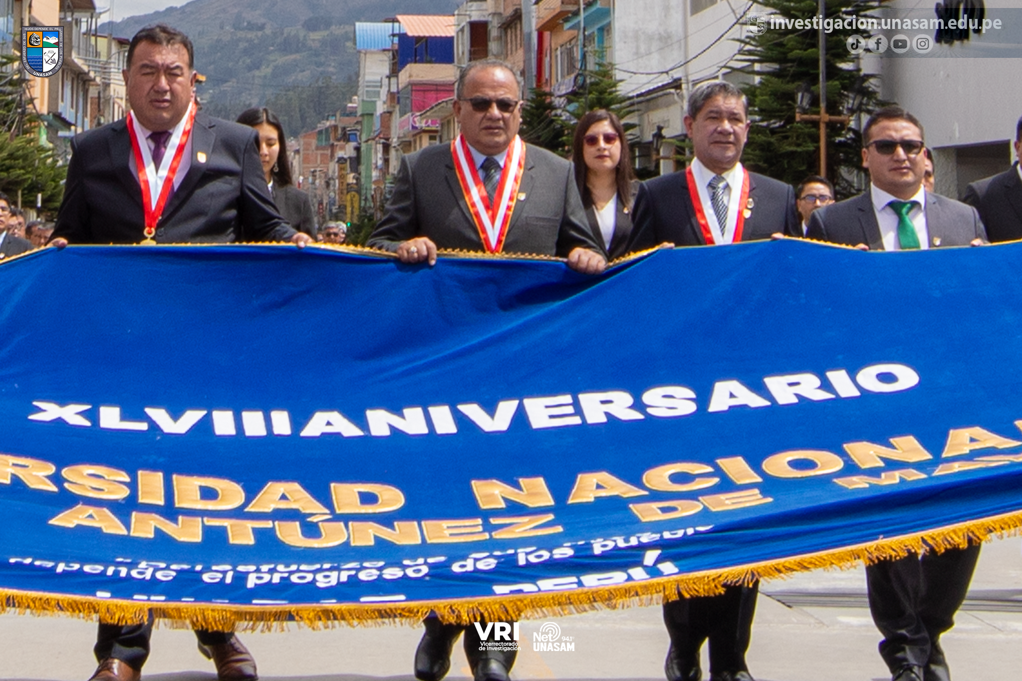 UNASAM RINDE HOMENAJE AL DEPARTAMENTO DE ÁNCASH EN SU 205° ANIVERSARIO DE CREACIÓN POLÍTICA